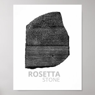 Rosetta Stone pharaoh-Sprachen Dolmetschschlüssel Poster