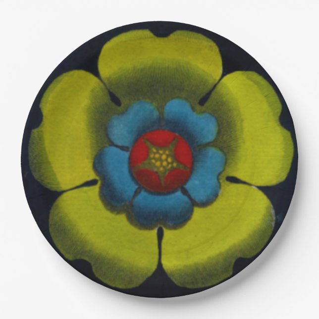 Rosette 6 pappteller (Vorderseite)