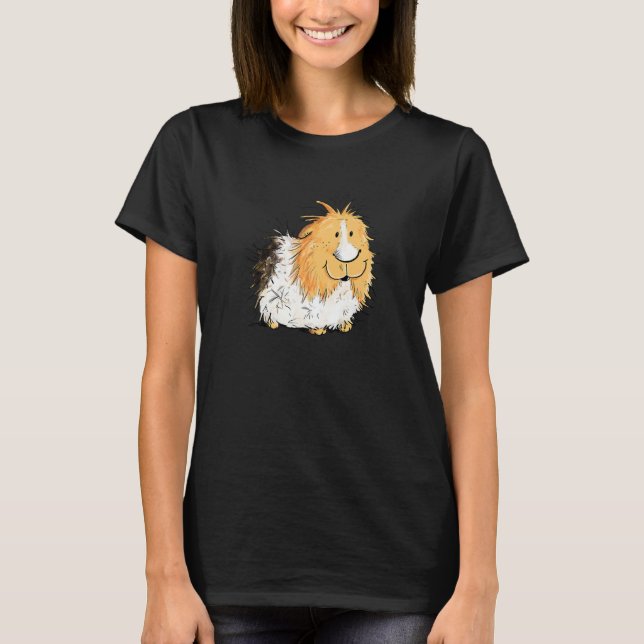 Rosette Guinea Pig I Pet  Guinea Pig T-Shirt (Vorderseite)