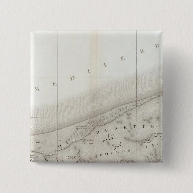 Rosette, Lac Burlos, Ägypten Button (Vorderseite)
