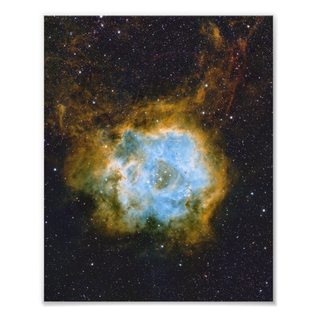 Rosette Nebula Satin Foto Print (Vorne)