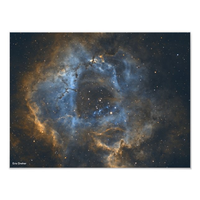 Rosette Nebula von Astrophotograf Eric Dreher Fotodruck (Vorne)