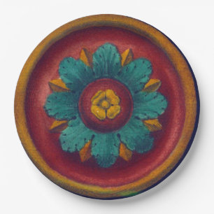 Rosette Nr. 5 Pappteller