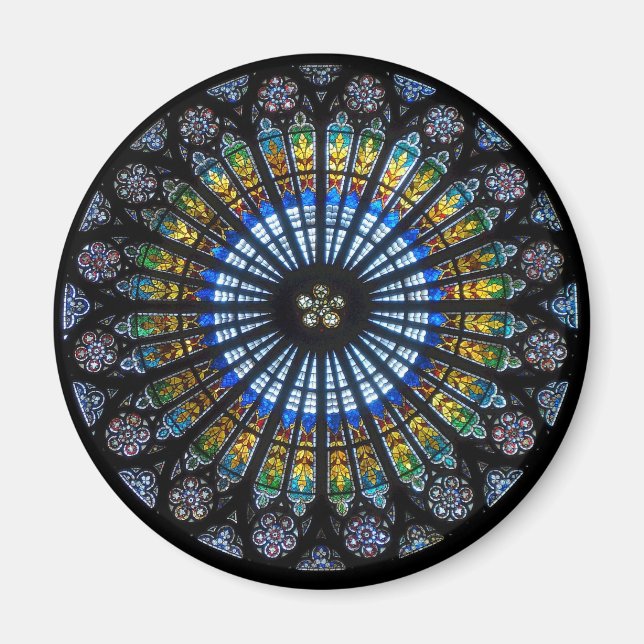Rosette Straßburger Münster Magnet (Vorne)