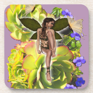 Rosette Succulent Besucher Untersetzer