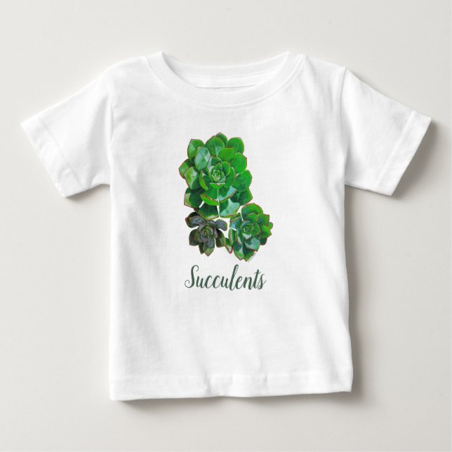 Rosette Succulents Baby T - Shirt (Vorderseite)