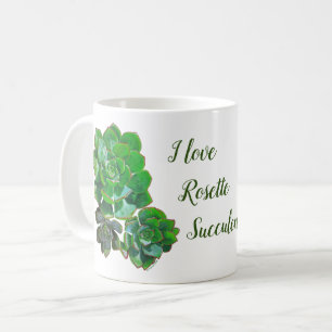Rosette Succulents Tasse