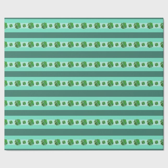 Rosette Succules Wrapping Paper Geschenkpapier (Saum)