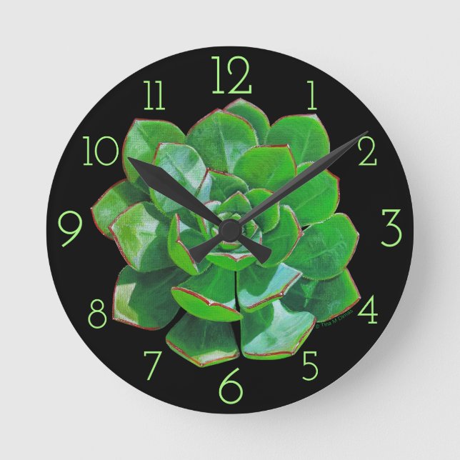 Rosette-Uhr Runde Wanduhr (Vorderseite)
