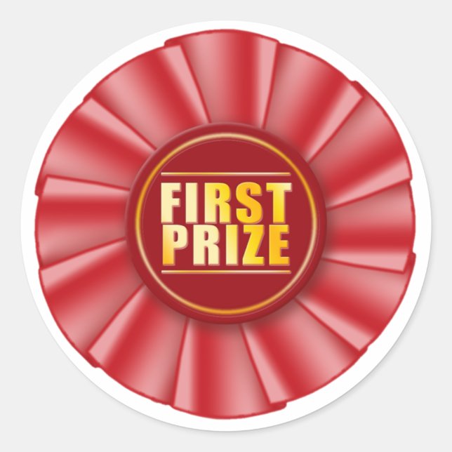 Rosettensticker Runder Aufkleber (Vorderseite)