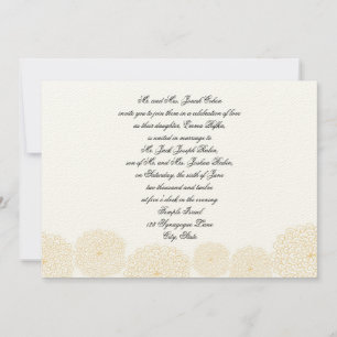 Rosettes Cream Hebrew Jüdische Hochzeitseinladung Einladung