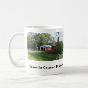 Roseville bedeckte Brücken-Tasse Kaffeetasse
