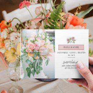 Rosewater Small Business Marketing Postkarte