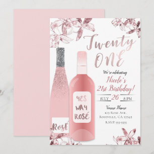 Roséwein & Orchideenblüten Einundzwanzig 21. Einladung