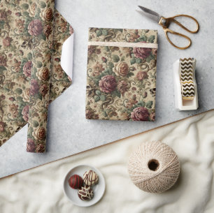 Rosewood Crematory - Gothic Floral Bandana Geschenkpapier