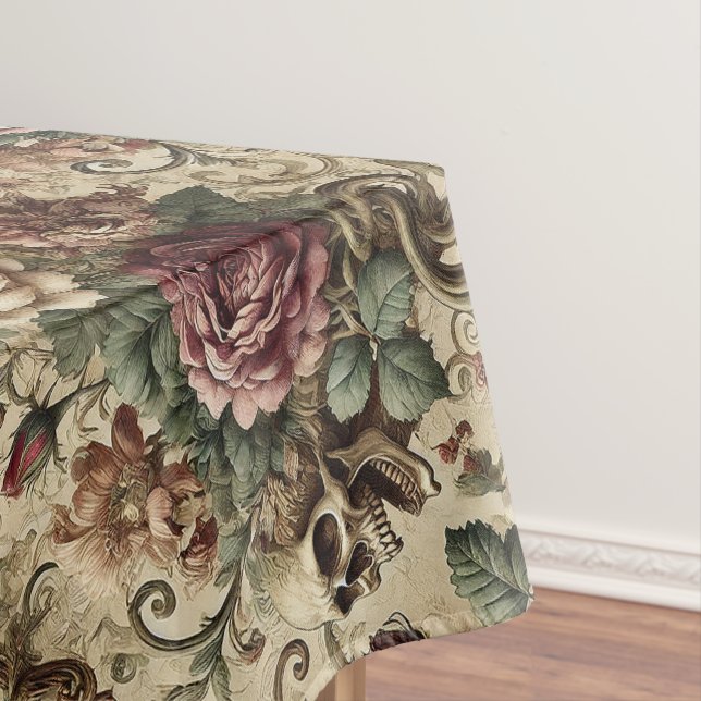 Rosewood-Krematorium – Gothic Large Pattern Tischdecke (Beispiel)
