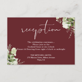 Rosewood Pink Greenerenerity Script Hochzeitsempfe Begleitkarte