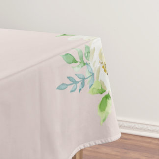 Rosewood Soft Mauve Floral Watercolor Rose Hochzei Tischdecke
