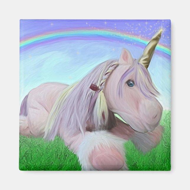 Rosey das Einhorn Magnet (Vorne)
