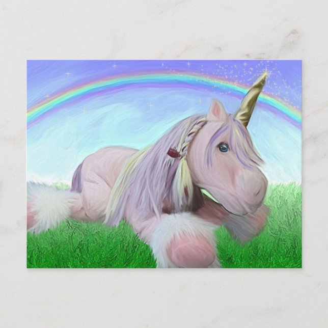 Rosey das Einhorn Postkarte (Vorderseite)