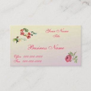 Rosey Hummer Vintag Business Card Visitenkarte