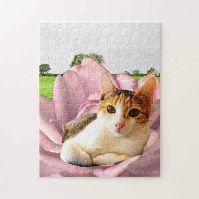 Rosey Kitty Puzzle (Vertikal)