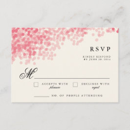 Rosey Light Dusche | Rustikale UAWG - Reaktionskar RSVP Karte