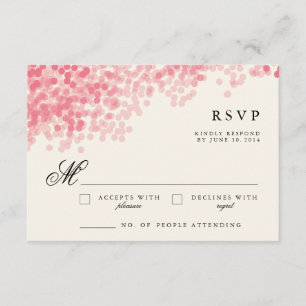 Rosey Light Dusche Rustikale UAWG - Reaktionskar RSVP Karte