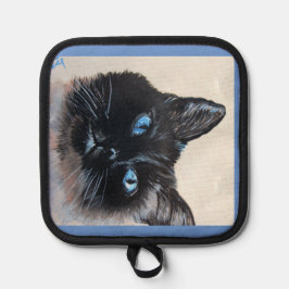 Rosey the Siamese Cat Oven Mitts & Pot Holders Topflappen