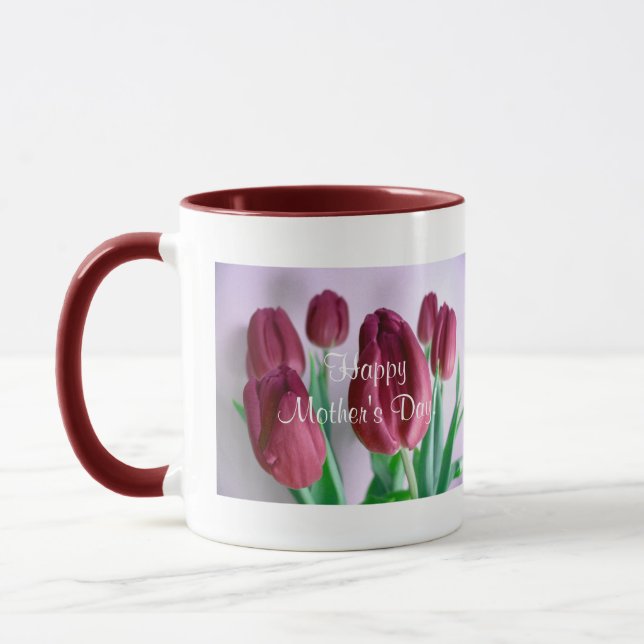 Rosey Tulips IV Tasse (Links)