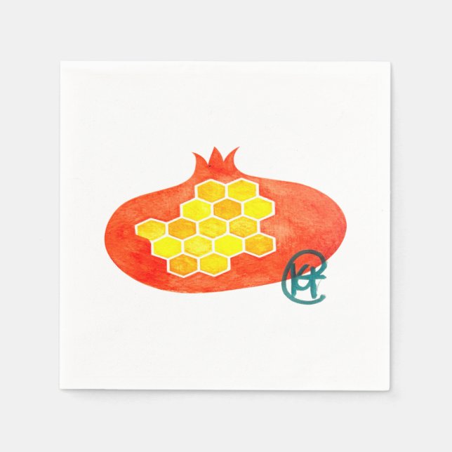 Rosh Hashana Art Serviette (Vorderseite)