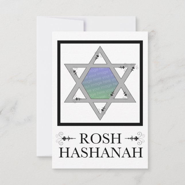 Rosh Hashana Foto Einladung (Vorderseite)