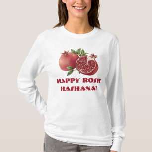 Rosh Hashana jüdisches Neujahr Granatapfel-Shirt T-Shirt