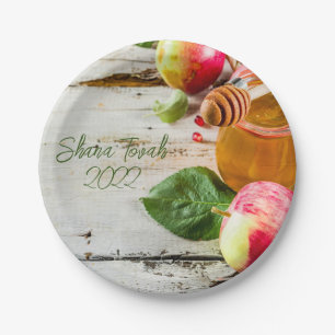 Rosh HaShana Papierplatte Pappteller
