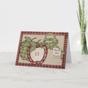Rosh Hashanah Äpfel Feiertagskarte