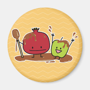 Rosh Hashanah Apfel Granatapfel Honig Jüdische neu Magnet