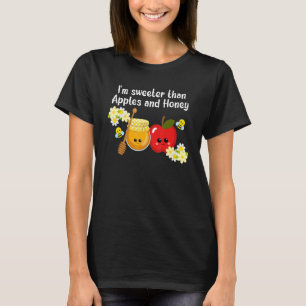 Rosh Hashanah Äpfel und Honig Shana Tova Jüdisch N T-Shirt