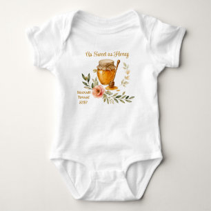 Rosh Hashanah Aquarell So süß wie Honig Baby Strampler