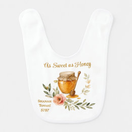 Rosh Hashanah Aquarell So süß wie Honig Babylätzchen