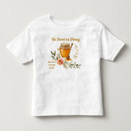 Rosh Hashanah Aquarell So süß wie Honig Kleinkind T-shirt