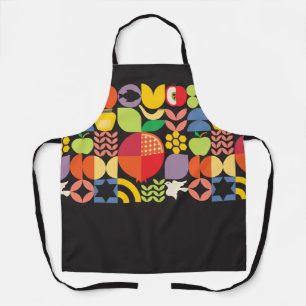 Rosh Hashanah Brauch Moderne Geometrische Icons Sc Schürze