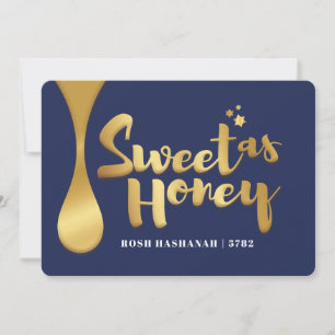 Rosh Hashanah Flat Holiday Card Feiertagskarte