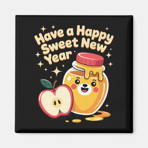 Rosh Hashanah Frohes Süßes Neues Jahr Honig Bär Jü Magnet