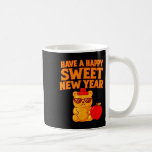 Rosh Hashanah Frohes Süßes Neues Jahr Honigbär Jüd Kaffeetasse