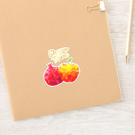 Rosh Hashanah Gorgeous Pomegranates Kiss-cut Vinyl Aufkleber