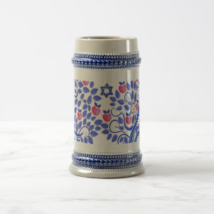 Rosh Hashanah   Jüdische Neujahrsgeschenke Bierglas