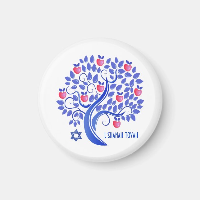 Rosh Hashanah. Jüdische Neujahrsgeschenke Magnet (Vorne)