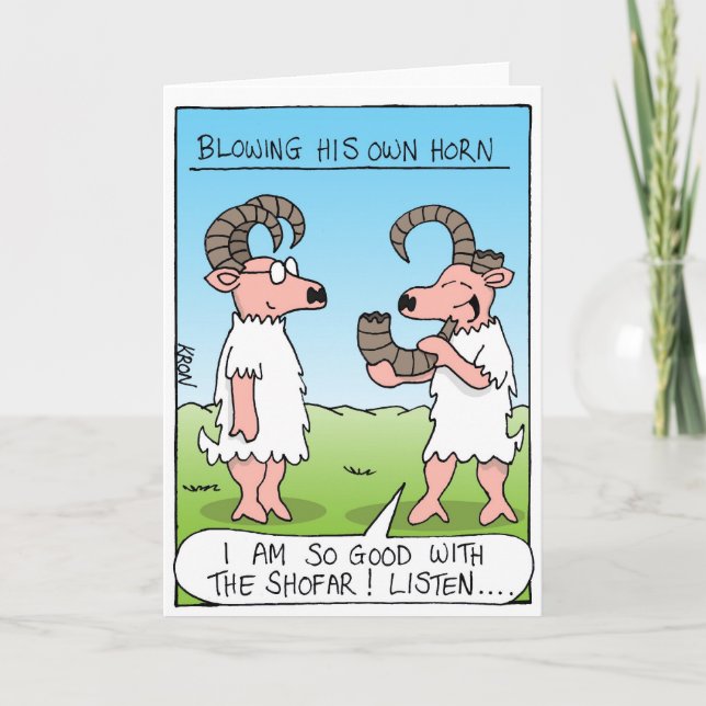 Rosh Hashanah, jüdische Silvesterkarte Feiertagskarte (Vorderseite)