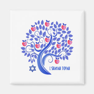Rosh Hashanah. Jüdisches Geschenkmagnet Magnet