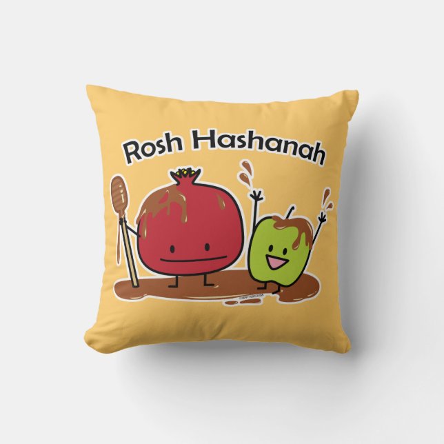 Rosh Hashanah jüdisches neues des Kissen (Vorderseite)